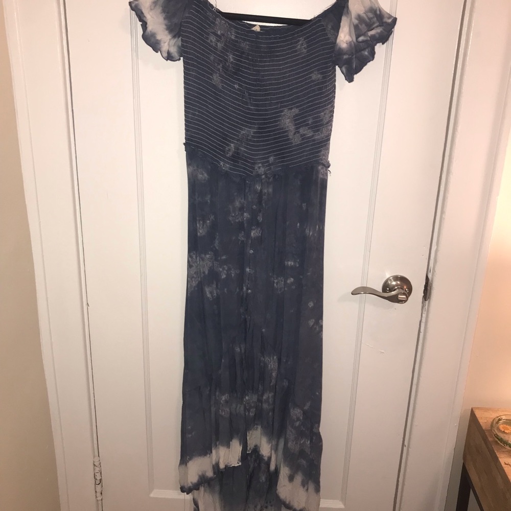 High Low Off the Shoulder Dress